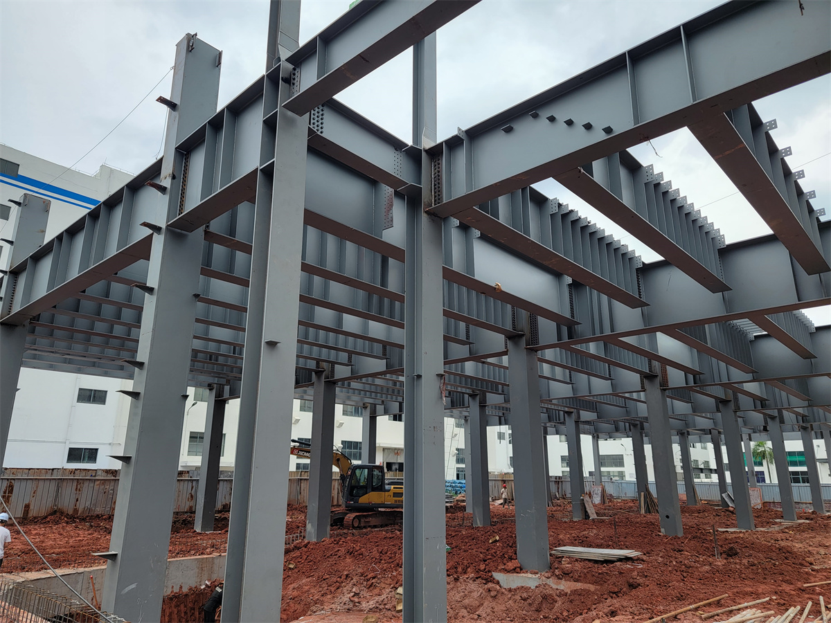 Atelier résistant d'emballage de structure métallique de construction d'extension