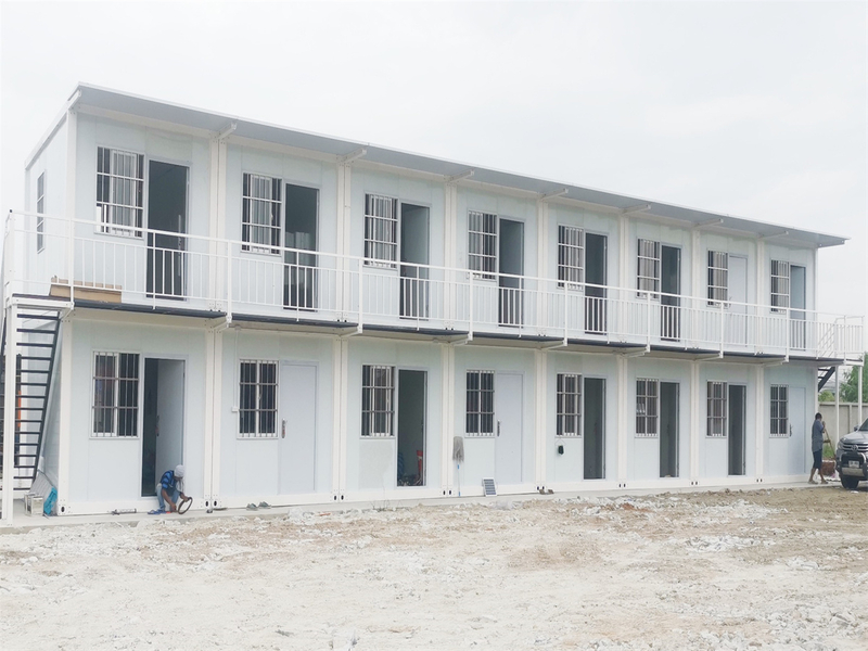 Maison conteneur préfabriquée à 2 étages pour dortoir